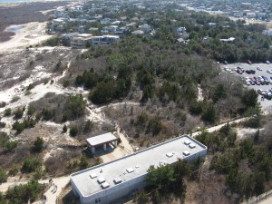 View of Forest Trail and Visitor Center from Barnegat Lighthouse